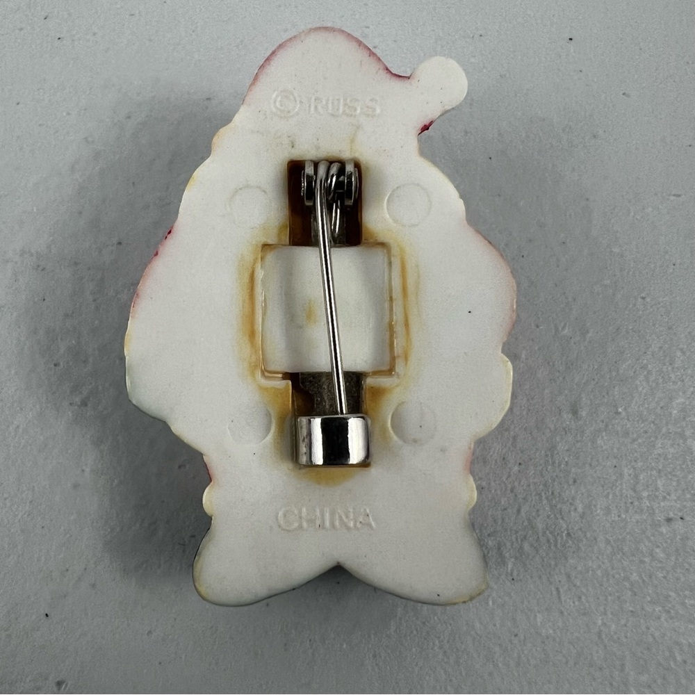 Vtg. RUSS Santa Brooch - Picture 2 of 8